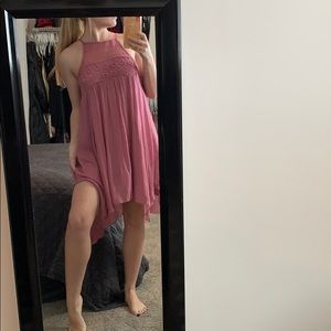Pink Flowy Dress